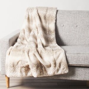 🎉LAST PIECE🎉RACHEL RACHEL ROY 50×60 Spotted Faux Fur Throw